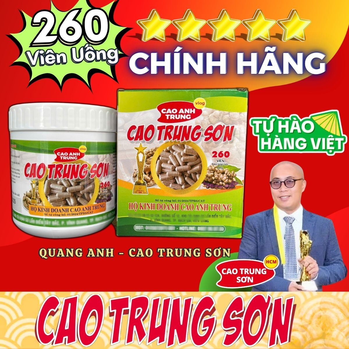 260 Viên uống Ngải Đen Cao Trung Sơn