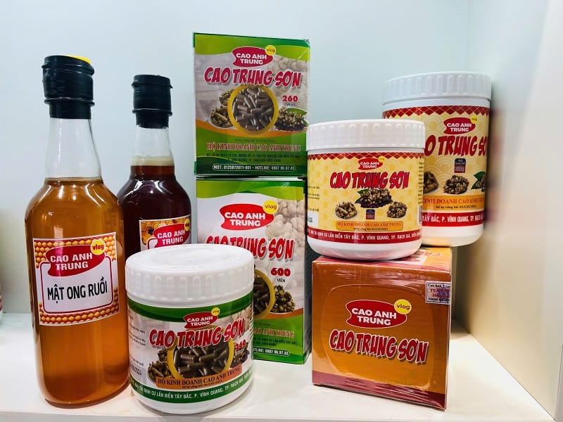 Các sản phẩm của nhà Cao Trung Sơn
