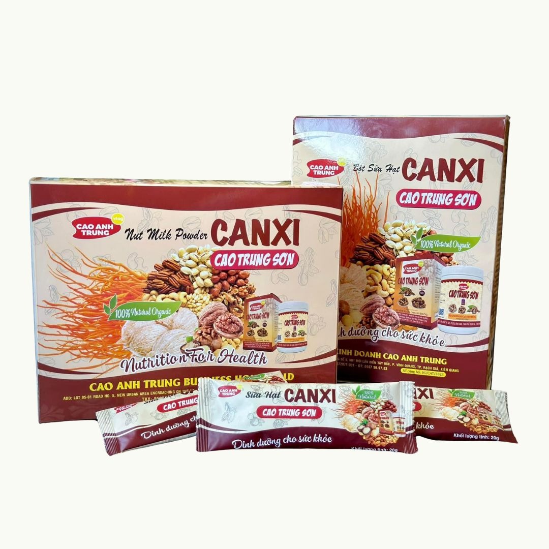 Bột sữa hạt Canxi Cao Trung Sơn