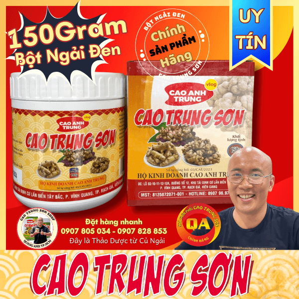 150Gram bột Cao Trung Sơn Chính Hãng