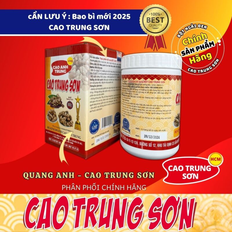 Nhận biết hàng Cao Trung Sơn chính hãng 320gram