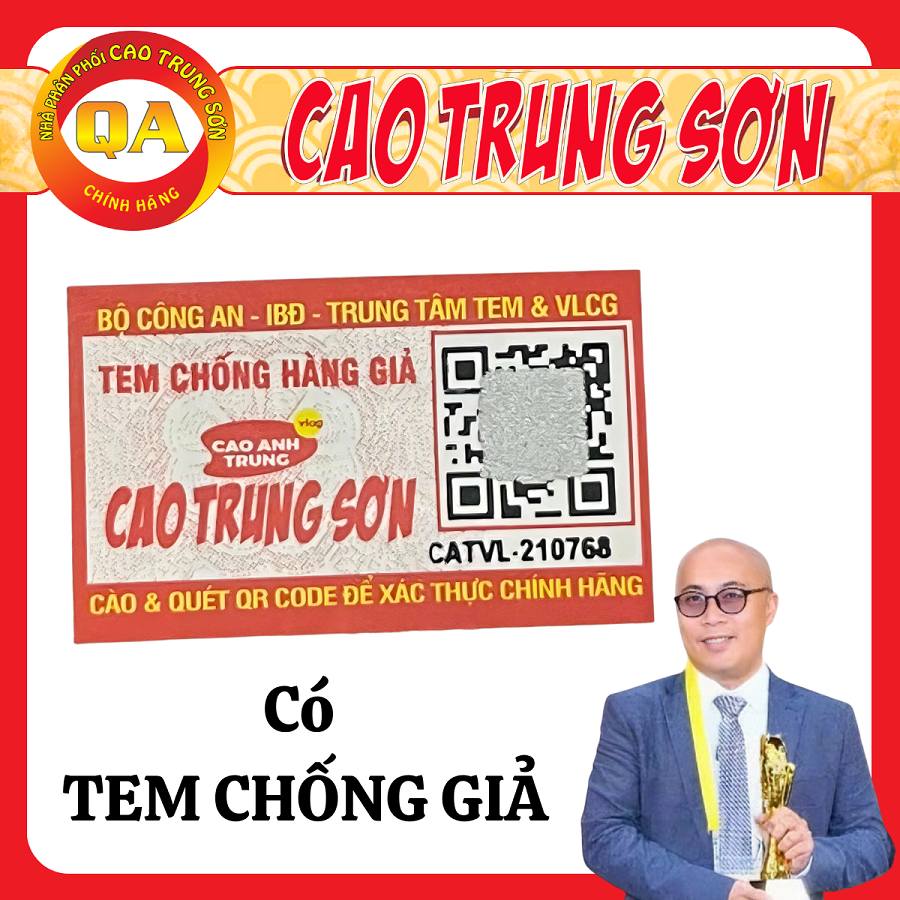 Tem chống giả bộ công an Cao Trung Sơn