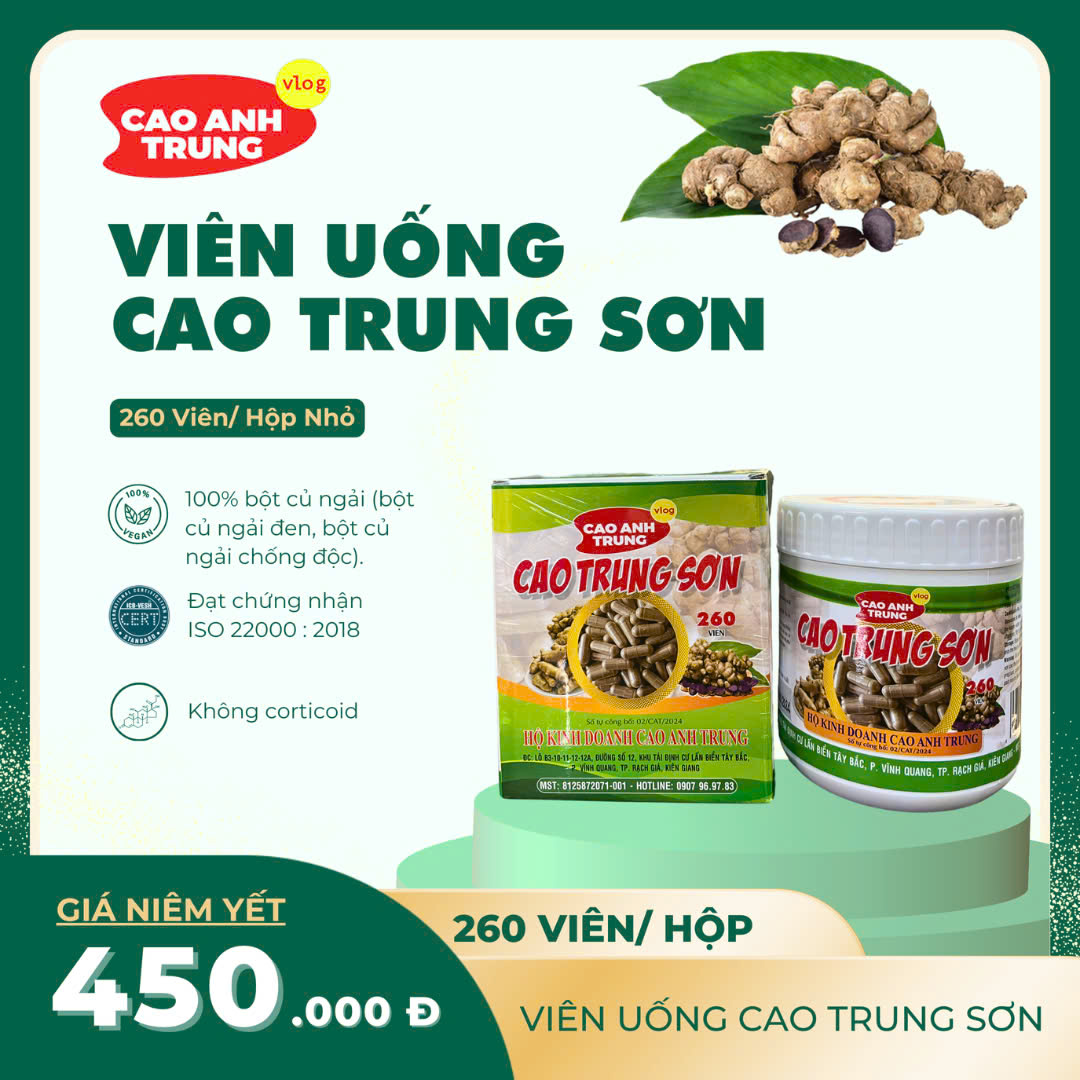 Sản phẩm Cao Trung Sơn
