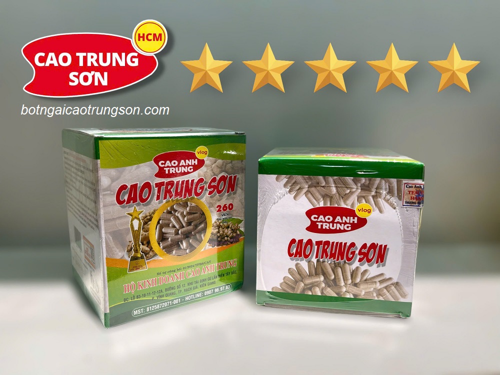 Hũ 260 Viên ngải đen Cao Trung Sơn