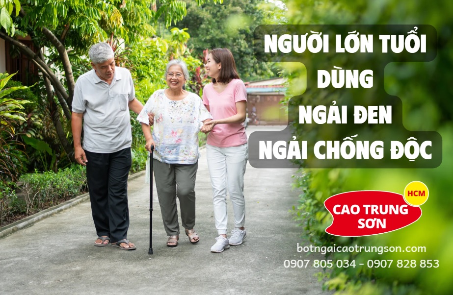 Người lớn tuổi dùng Ngải Đen, Ngải Chống Độc