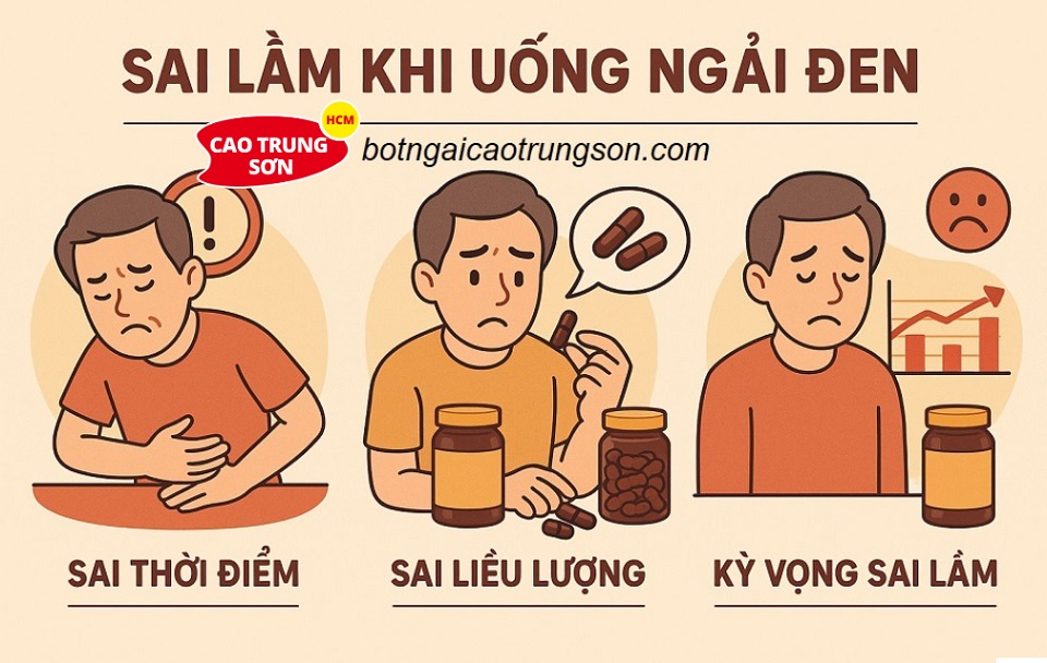 Sai lầm khi dùng Ngải Đen