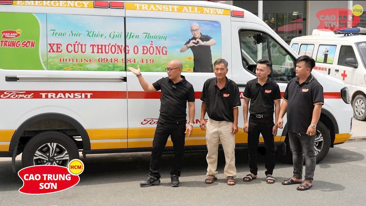 Cao Anh Trung Vlog giới thiệu xe cứu thương 0đ dành cho bà con khó khăn tại Kiên Giang