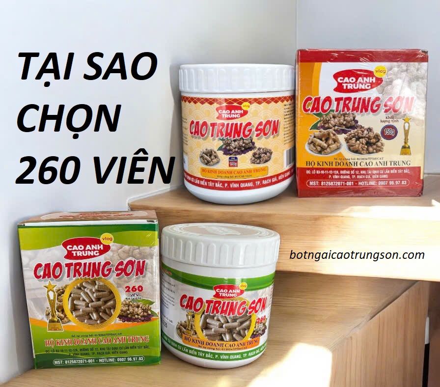 Tại sao chọn viên ngải đen - 260 viên