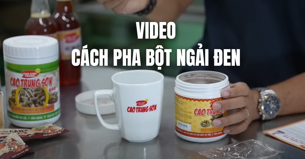 Cách pha bột ngải đen